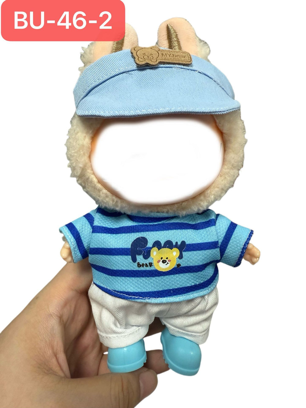 Only clothes best selling labubu baby clothes collection 17cm doll creative outfit suit vinyl doll clothes accessories