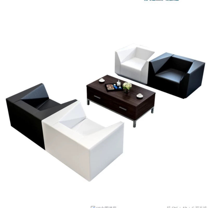 4s store office sofa customer business reception area reception room showroom negotiation small single three-person sofa