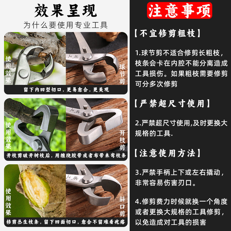 Ball shears Ball shears Pruning shears Gardening tools Oblique fork shears Branch shears Leaf buds Bonsai tools Tree tumor shears