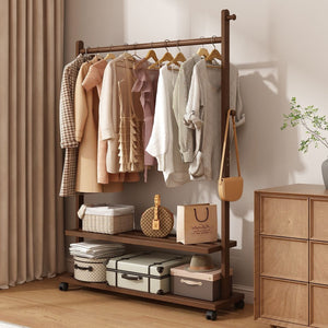 Coat rack floor-standing clothes rack for home clothes drying rack simple bedroom clothes storage rack room living room indoor
