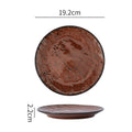 8inch plate-rust red
