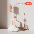 Baby silicone bottle brush set - 4-piece cleaning kit with straw brush, nipple brush, and bottle cleaning tool