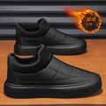 Men's winter new arrival: fleece-lined, extra thick, warm down-lined sneakers - slip-on, driving, casual, and athletic cotton shoes