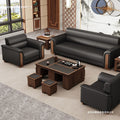 Office sofa coffee table minimalist reception area office sofa three-seater set living room small apartment