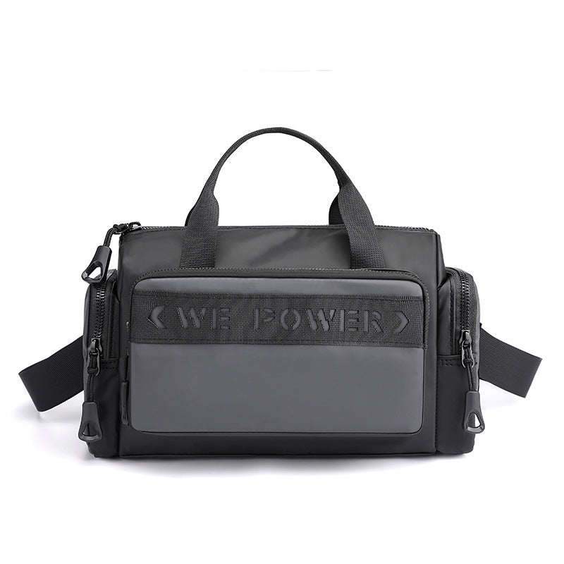 New men's trendy shoulder bag casual portable messenger bag outdoor sports messenger bag business briefcase wholesale