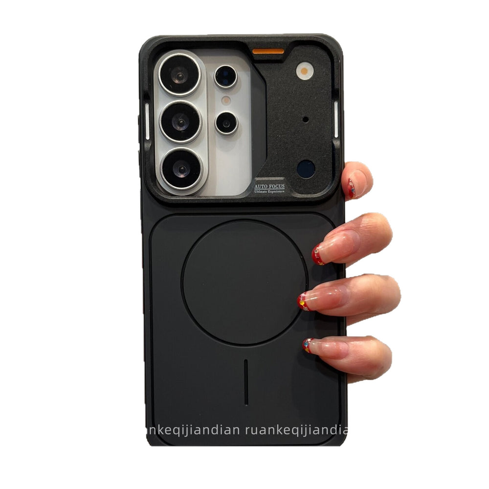 Suitable for samsung s26ultra frosted magnetic phone case that instantly transforms into 17 high-end s25 skin-feel anti-fall protective case