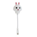 Smart voice-activated bunny night light - color-changing ambient light, perfect for feeding and bedroom use, mini table lamp