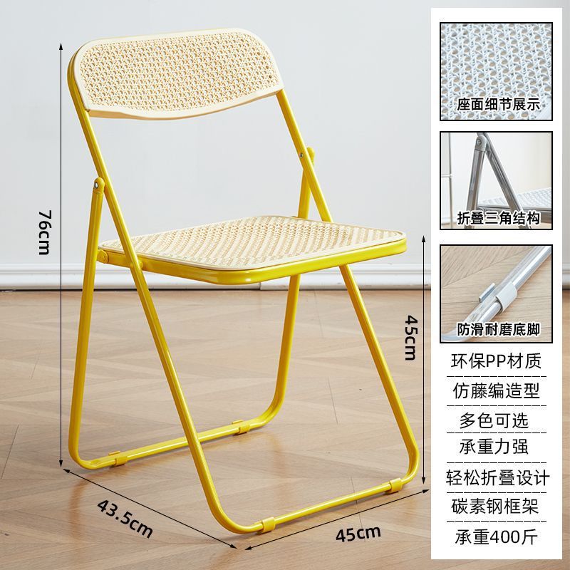 Casual foldable chair transparent crystal photo chair scandinavian acrylic fashion popular makeup stool backrest dining chair
