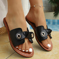 Wholesale plus size women's summer  new one-strap sandals - criss-cross casual beach slides