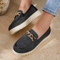 summer new arrival: plus size women's casual comfortable metal buckle fashionable outerwear flats - wholesale
