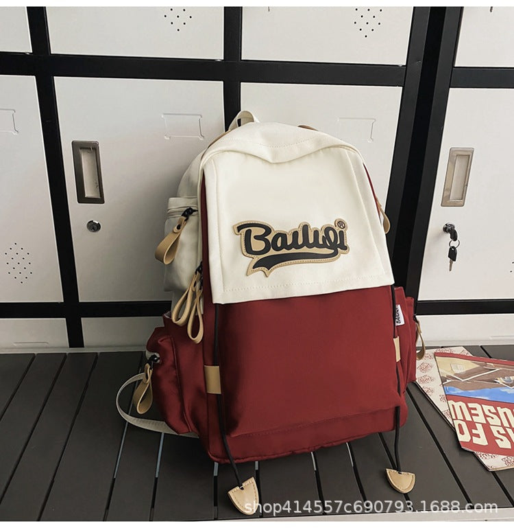 Women's backpack 2024 new casual college student backpack high school junior high school student men's schoolbag large capacity travel bag