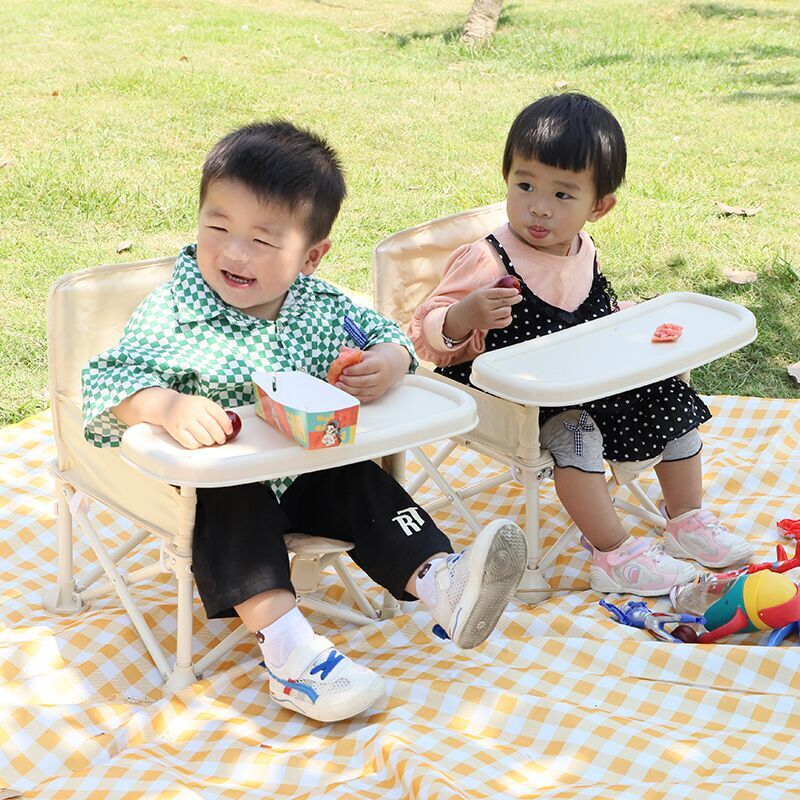 Baby Dining Chair Folding Children's Lightweight Small Chair Baby Multifunctional Outdoor Beach Chair Dining Table Learning Seat