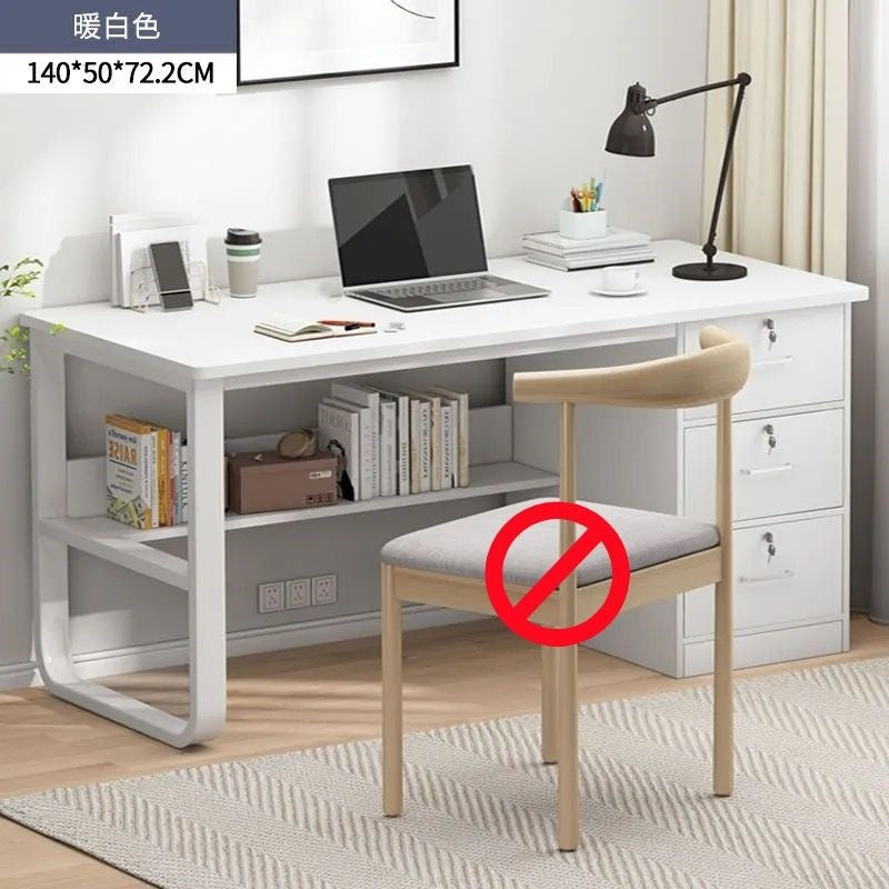 Computer desk desktop office desk bookshelf modern minimalist table home bedroom student writing study desk