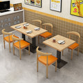Thickened snack table and chair noodle shop hotel breakfast catering snail powder snack milk tea dessert shop barbecue table and chair combination