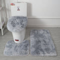 Custom tie-dye plush toilet seat cover set - non-slip floor mats & absorbent bathroom accessories - hot selling on