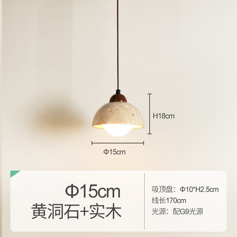 Wabi Silent Wind Balcony Light Retro Entrance Cream Wind Corridor Travertine Medieval Entrance Aisle Japanese Style Silent Ceiling Light