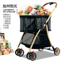 Multi-functional shopping cart - lightweight, one-click foldable, small to medium-sized shopping trolley for on-the-go use