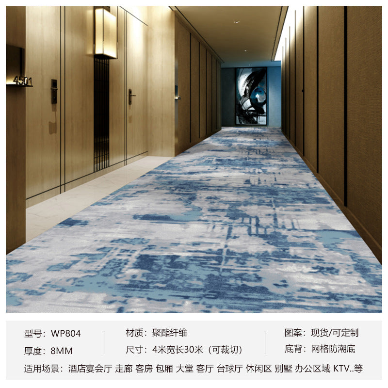 Factory direct sales hotel carpet fireproof ultra-thick sound insulation corridor aisle large area carpet club ktv hotel carpet