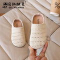 Woven open-toe slides -  summer new arrivals - beach sandals for girls - easy slip-on mules