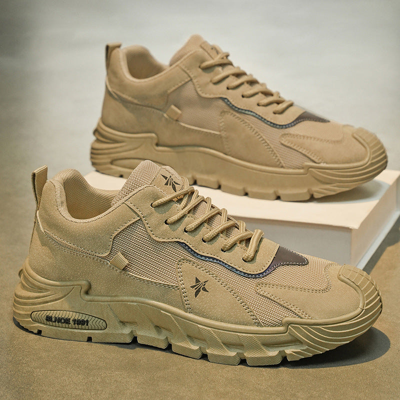 Workwear men's shoes 2026new arrivalspring outdoor work site work labor protection sneakers non-slipabrasion resistant breathable trendy shoes