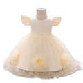 Amazon kids' dress floral  girls' dress children's princess dress cake dress wholesale