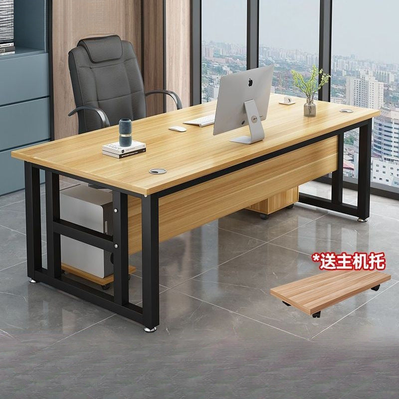 Simple single person manager desk computer desk casual modern supervisor table office desk combination