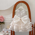 summer girls' sequin floral high-end dress, stylish princess party dress for baby girls, wholesale chic dresses