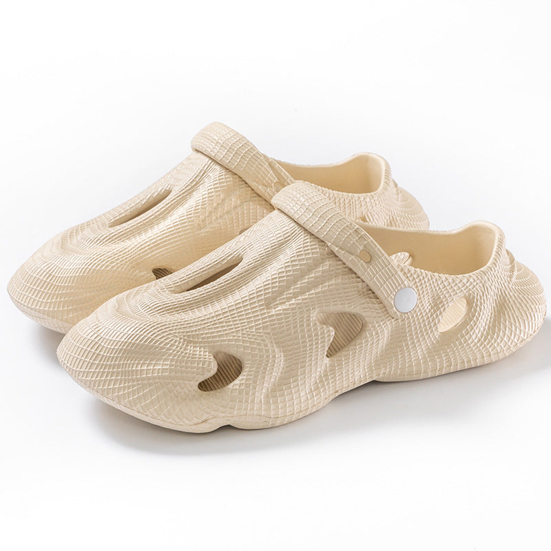 eva clogs men's summer new slippers men's outdoor non-slip shit-stepping toe-cap beach shoes for men