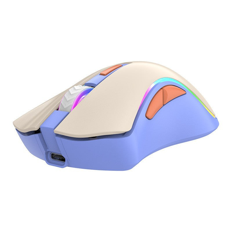 Dazzling silver fox xyh52 wireless 2.4g bluetooth dual-mode mouse - rechargeable, low-profile design for office and gaming