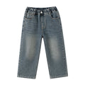 Boys' spring pants: straight leg, kids' jeans, wide leg trousers,  new styles, mid-to-large size children's pants, loose fit, korean style