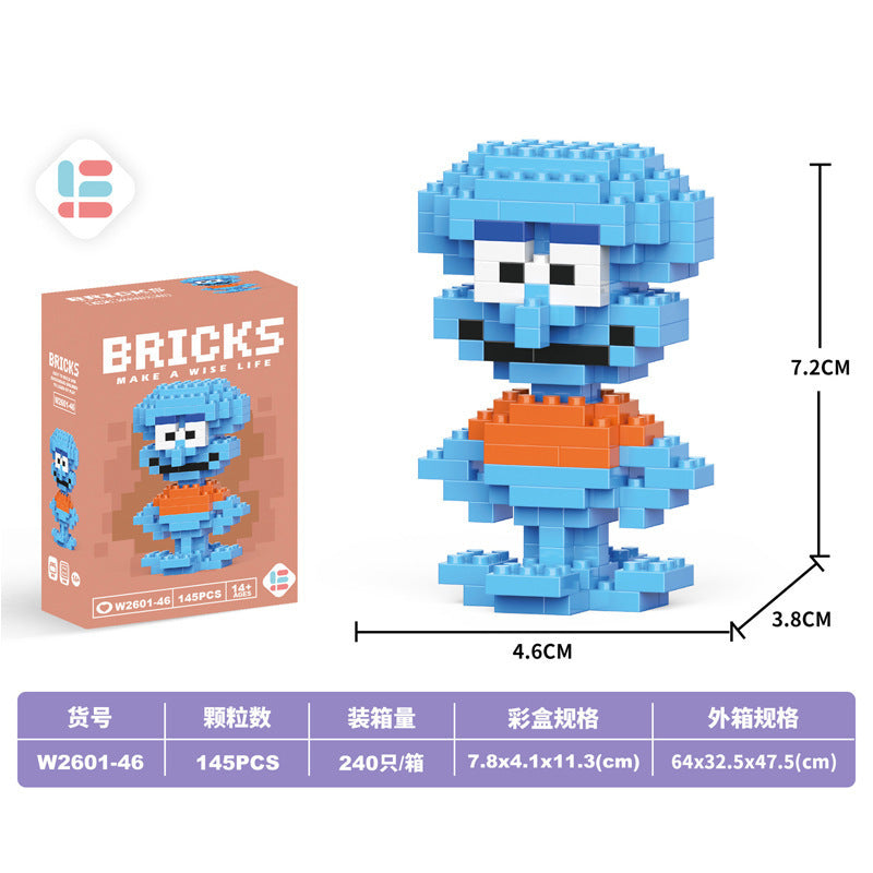 Trendy chinese mahjong diamond micro-particle children's educational building blocks - complete set, birthday gift, wholesale for street vendors