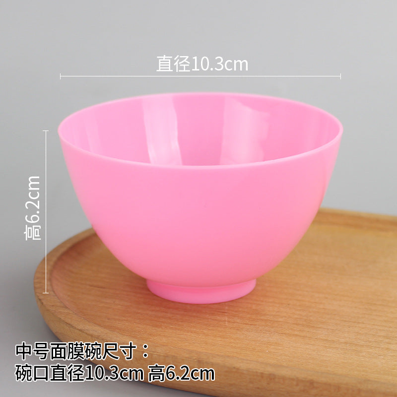 Beauty bowl spa mask mixing tool plastic mask bowl wholesale set - flat rim bowl