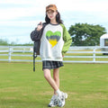 Girls' spring/autumn tops: new  casual style, stylish girls' clothing, mid-to-large children's sweatshirts, kids' sports autumn trend