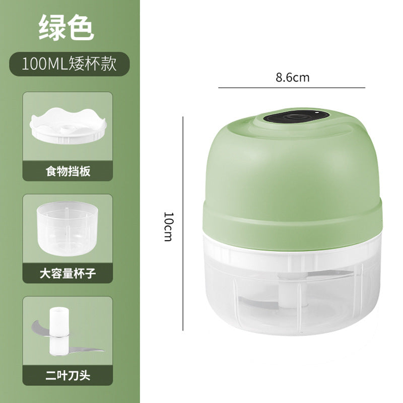 Garlic masher for homesmall electric garlic masher kitchen wireless meat grinder infant portable food supplement food processor