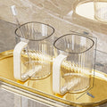 Classy accessible luxury student tooth cup for home plastic toothbrush cup couple wash cup toothbrush cup mouthwash cup
