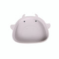 Amazon cartoon silicone plate kids food bowl suction bowl baby feeding utensils baby food suction plate drop-proof