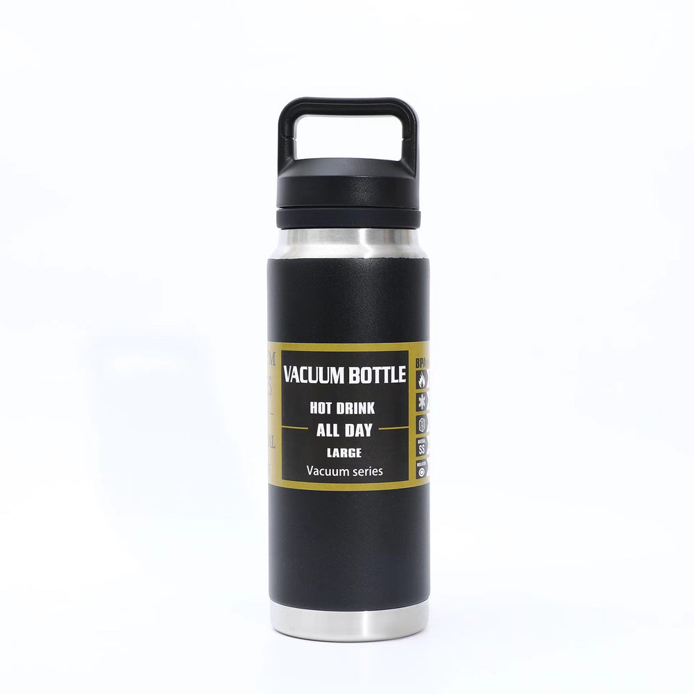 304 stainless steel hiking water kettle outdoor portable sports water kettle 26oz large capacity thermal space kettle