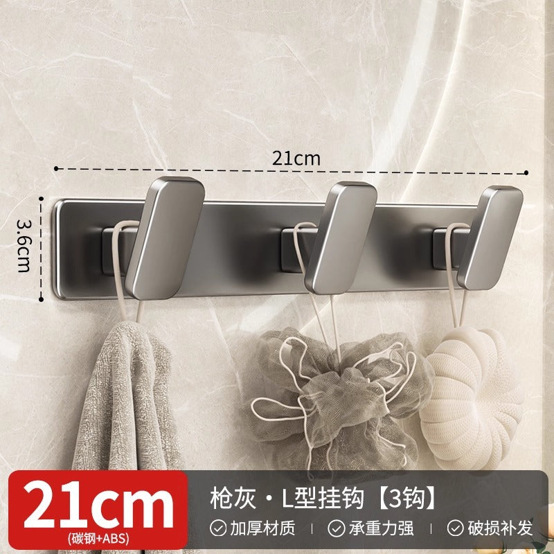 No punching clothes hook, door rear clothes hanger, wall-mounted door entrance, coat cabinet hook, strong row hook