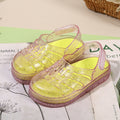 New eco-friendly crystal material eva clogs for boys and girls, jelly sandals and slippers, non-slip thick sole, comfortable wholesale