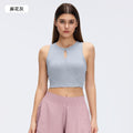 Women's running vest - bra-free, versatile sleeveless top - modal, skin-friendly, fitness yoga wear d26046