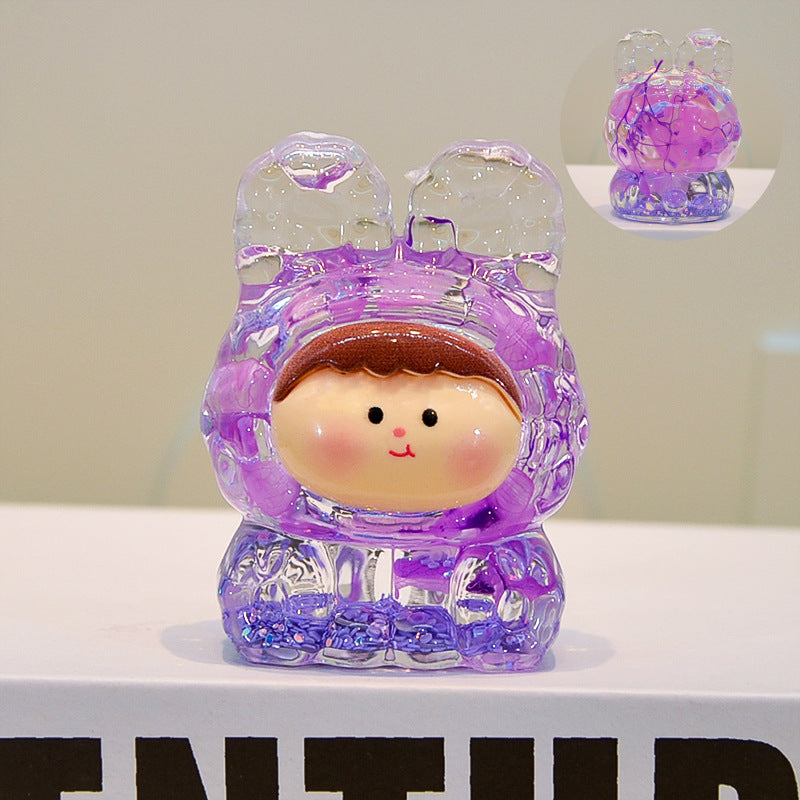oversized three-dimensional quicksand KIKI shopping mall blind box figure desktop ornament car pendant DIY jewelry accessories