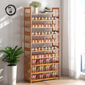 Nanzhu shoe rack simple multi-layer economical for home door dormitory living room solid wood storage rack small shoe cabinet
