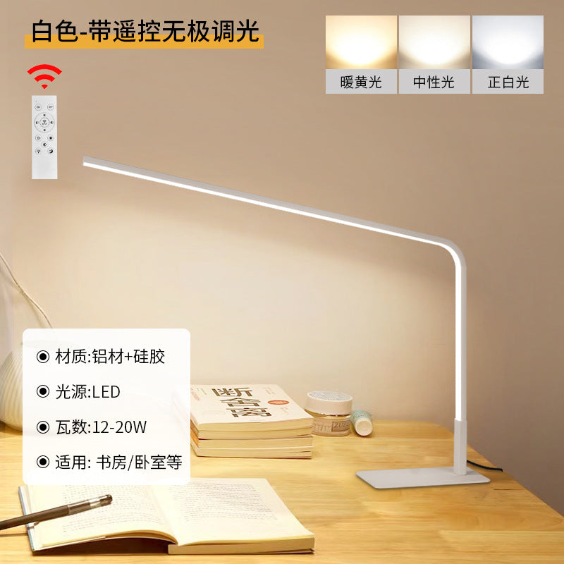 Full spectrum led desk lamp - eye protection for bedroom, study, and students - flicker-free, ideal for reading and writing