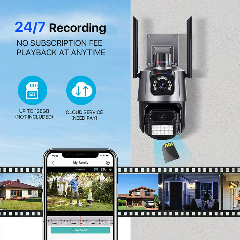 Cross-border explosion home monitor mobile phone remote high definition HD infrared light WIFI wireless surveillance camera