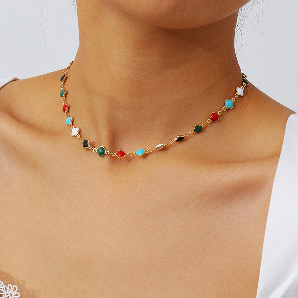 fashioncolorful bohemia necklace female stylishclassy sense easiest for match choker wholesale necklace