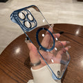 Suitable for iphone 17 mobile phone case electroplated frameless magsafe magnetic glass lens film apple 14 texture