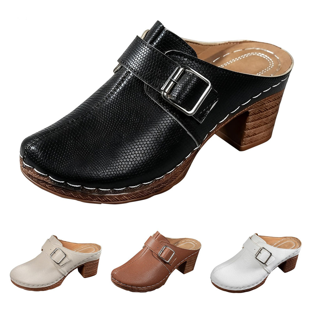 Plus sizecasualexportretrothick sole half slippers for women 2026springoutwearplus sizelazy slip-on slippers