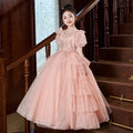 Girls' runway dress  new elegant cake skirt princess dress little girl piano performance outfit