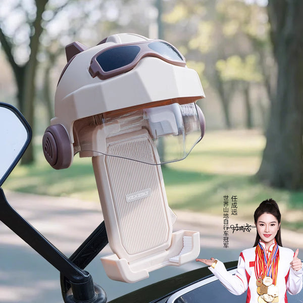 Electric vehicle mobile phone holder 2025 new shockproof and anti-shake No. 9 battery motorcycle takeaway rider navigation bracket