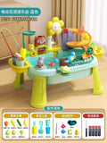New summer water toys for kids: multifunctional water park with fishing pool, electric faucet, dishwasher, and magnetic features